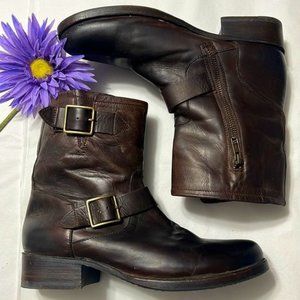 SALE! FRYE ANKLE BUCKLE BOOTS